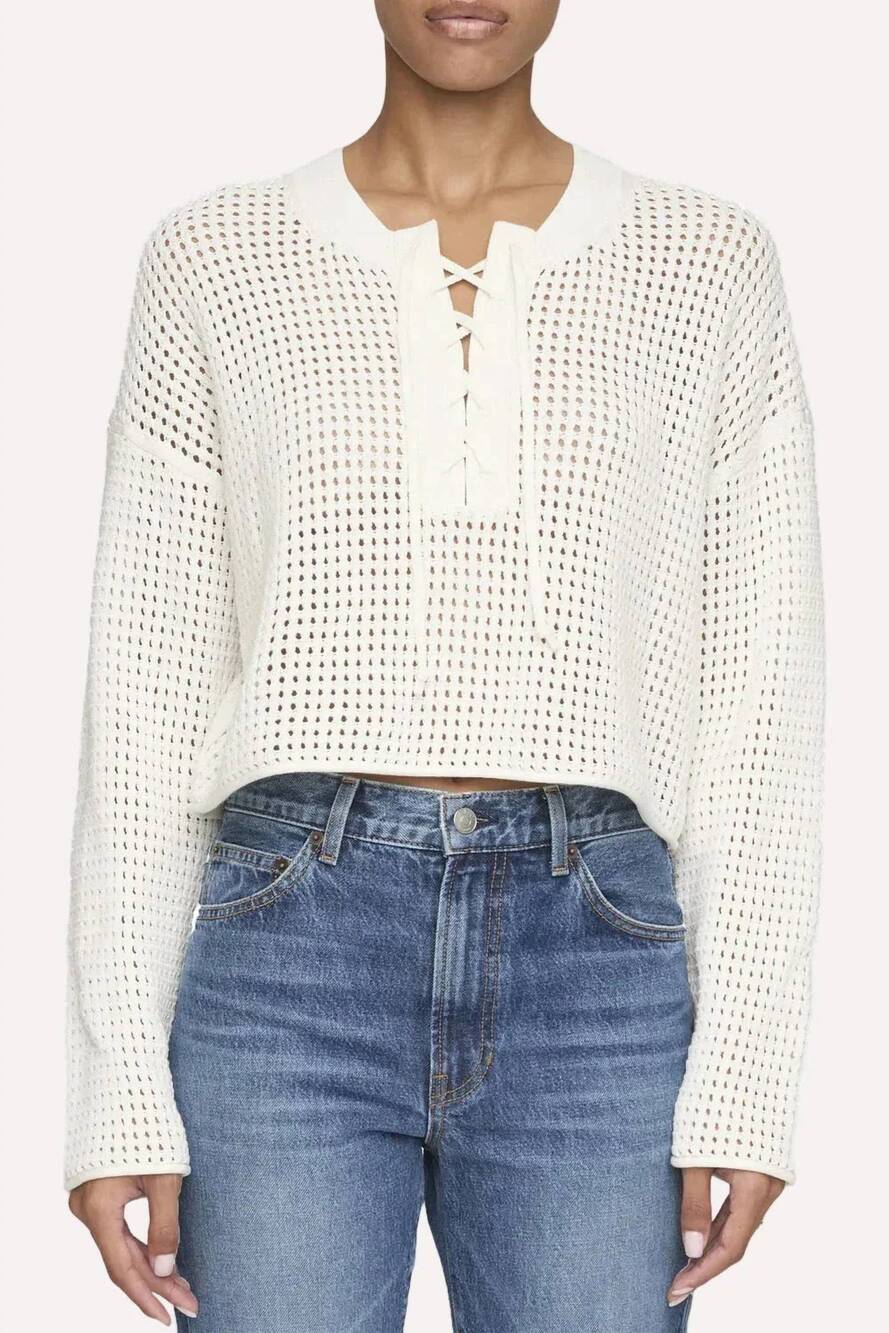 NEW A.L.C. dana sweater in pearl